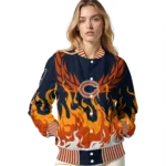 custom chicago bears winged blaze blue white varsity jacket best selling.webp
