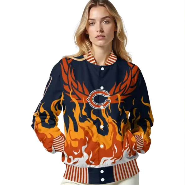 custom chicago bears winged blaze blue white varsity jacket latest model.webp