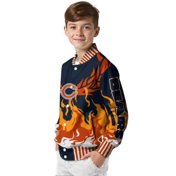 custom chicago bears winged blaze blue white varsity jacket trendy.webp