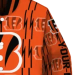 custom cincinnati bengals bolt stripe orange varsity jacket best selling.webp