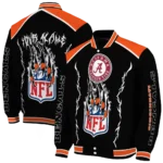 custom cincinnati bengals claw blood orange black varsity jacket best selling.webp