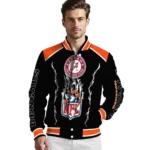 custom cincinnati bengals claw blood orange black varsity jacket best selling.webp