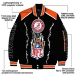 custom cincinnati bengals claw blood orange black varsity jacket best selling.webp
