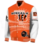 custom cincinnati bengals ferris arena orange white varsity jacket best selling.webp