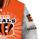 custom cincinnati bengals ferris arena orange white varsity jacket best selling.webp