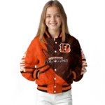 custom cincinnati bengals hexagon mesh orange black varsity jacket best selling.webp