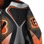 custom cincinnati bengals mesh chest black crocs black bomber jacket best selling