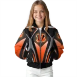 custom cincinnati bengals mesh chest black crocs black bomber jacket best selling