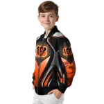 custom cincinnati bengals mesh chest black crocs black bomber jacket best selling