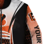custom cincinnati bengals mesh effect orange black bomber jacket best selling