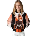 custom cincinnati bengals mesh effect orange black bomber jacket best selling