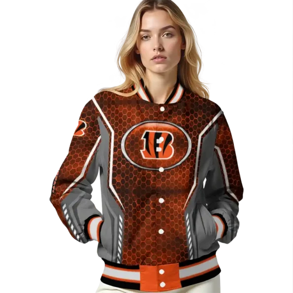 custom cincinnati bengals power plate orange varsity jacket latest model.webp