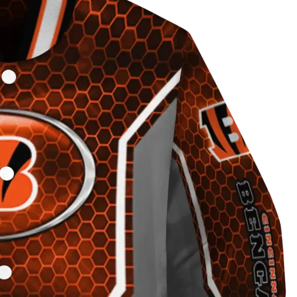 custom cincinnati bengals power plate orange varsity jacket premium grade.webp