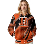 custom cincinnati bengals star burst orange varsity jacket best selling.webp