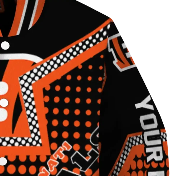 custom cincinnati bengals star burst orange varsity jacket premium grade.webp