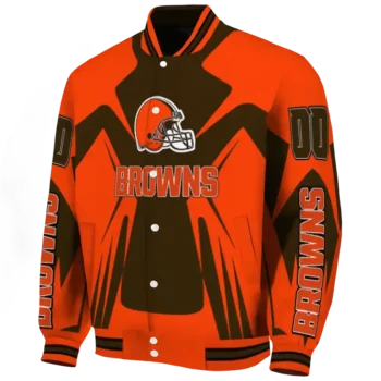 custom cleveland browns spider mark brown crocs varsity jacket best selling.webp