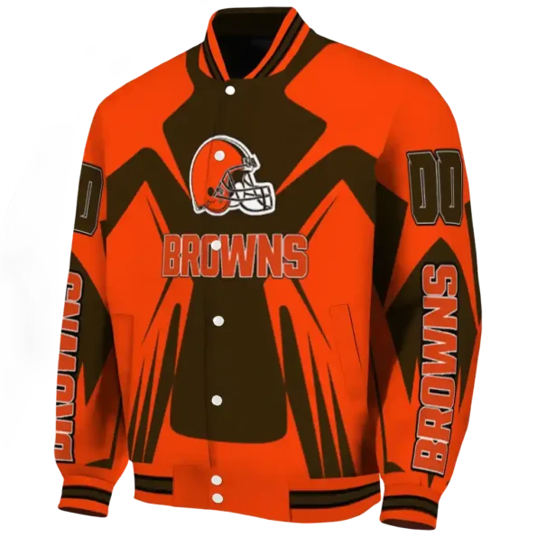 custom cleveland browns spider mark brown crocs varsity jacket best selling.webp