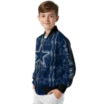 custom dallas cowboys bolt stripe blue bomber jacket best selling