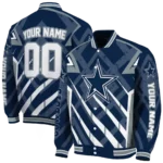 custom dallas cowboys chevron angles blue varsity jacket best selling.webp
