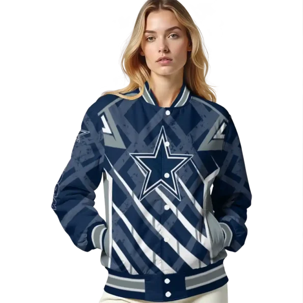 custom dallas cowboys chevron angles blue varsity jacket latest model.webp