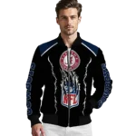 custom dallas cowboys claw blood blue black bomber jacket best selling