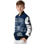custom dallas cowboys ferris arena blue white bomber jacket best selling
