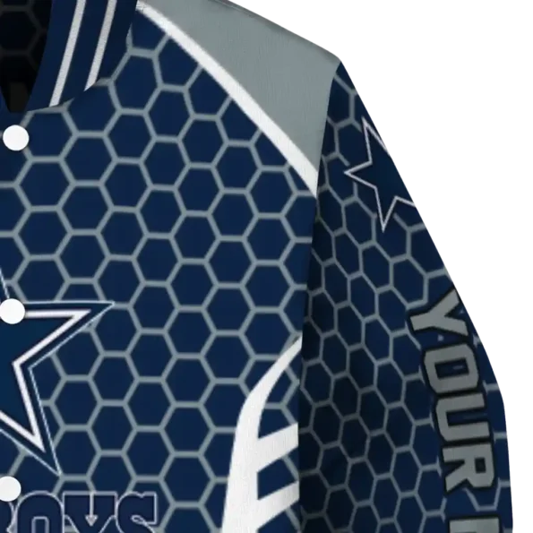 custom dallas cowboys hexagon grid blue varsity jacket premium grade.webp