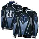 custom dallas cowboys mesh chest grey crocs black varsity jacket best selling.webp