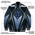custom dallas cowboys mesh chest grey crocs black varsity jacket best selling.webp