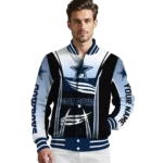 custom dallas cowboys mesh effect blue black varsity jacket best selling.webp