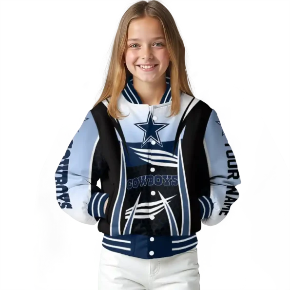 custom dallas cowboys mesh effect blue black varsity jacket top rated.webp