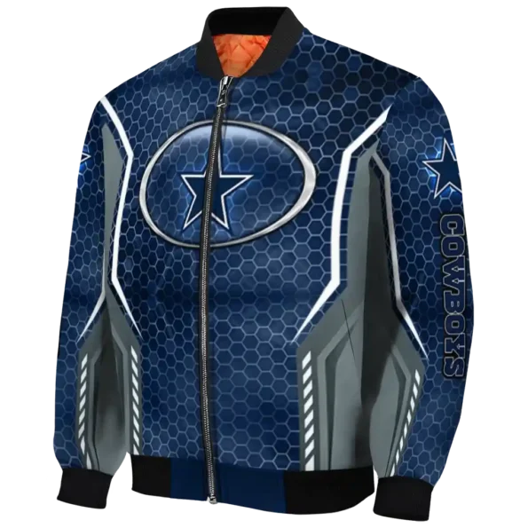 custom dallas cowboys power plate blue bomber jacket best selling