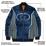 custom dallas cowboys power plate blue bomber jacket best selling