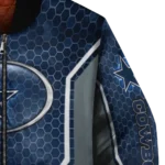 custom dallas cowboys power plate blue bomber jacket best selling