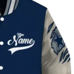 custom dallas cowboys razorback outline blue nude varsity jacket best selling.webp