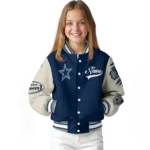 custom dallas cowboys razorback outline blue nude varsity jacket best selling.webp