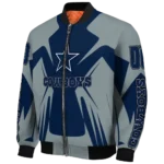 custom dallas cowboys spider mark blue grey crocs bomber jacket best selling