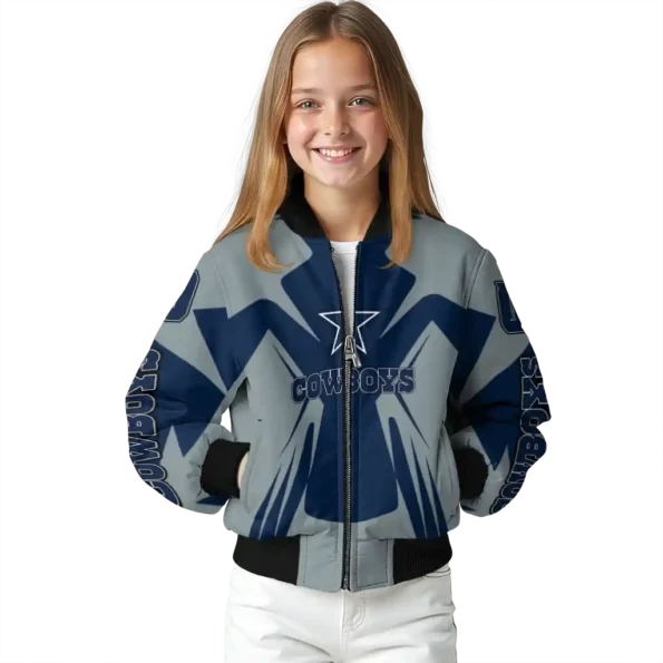 custom dallas cowboys spider mark blue grey crocs bomber jacket top rated