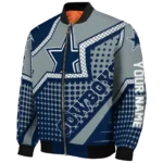 custom dallas cowboys star burst blue bomber jacket best selling