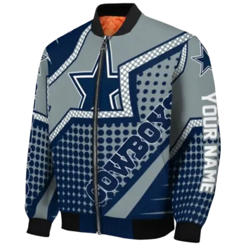 custom dallas cowboys star burst blue bomber jacket best selling