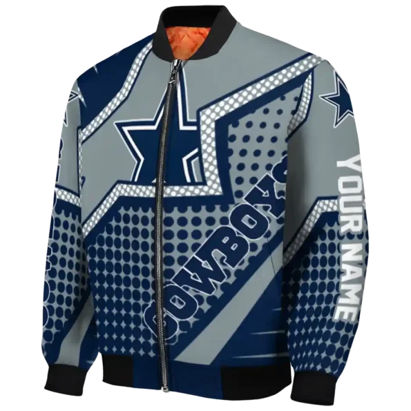 custom dallas cowboys star burst blue bomber jacket best selling