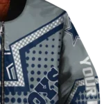 custom dallas cowboys star burst blue bomber jacket best selling