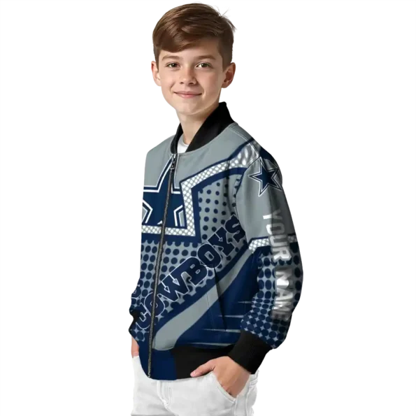 custom dallas cowboys star burst blue bomber jacket trendy
