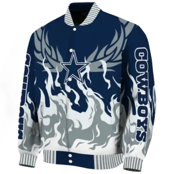 custom dallas cowboys winged blaze blue white varsity jacket best selling.webp