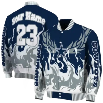 custom dallas cowboys winged blaze blue white varsity jacket fashion forward.webp