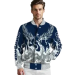 custom dallas cowboys winged blaze blue white varsity jacket best selling.webp