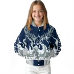 custom dallas cowboys winged blaze blue white varsity jacket best selling.webp