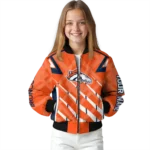 custom denver broncos chevron angles orange bomber jacket best selling