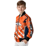 custom denver broncos chevron angles orange bomber jacket best selling