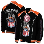 custom denver broncos claw blood orange black varsity jacket best selling.webp